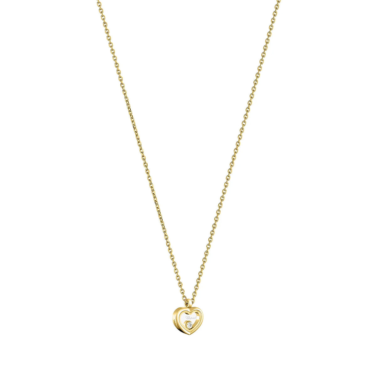 18ct Yellow Gold Happy Diamonds Icons Heart Pendant