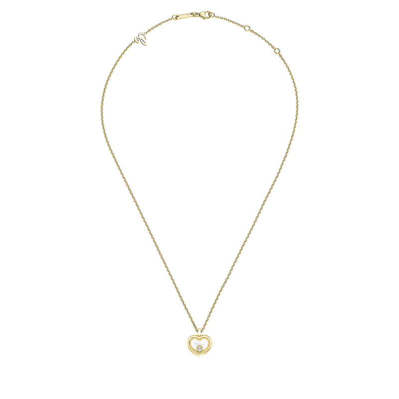 18ct Yellow Gold Happy Diamonds Icons Heart Pendant
