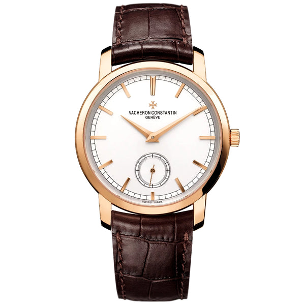 Vacheron Constantin Traditionnelle Manual-Winding 38mm 18ct Pink Gold White Dial Watch - Berry's Jewellers