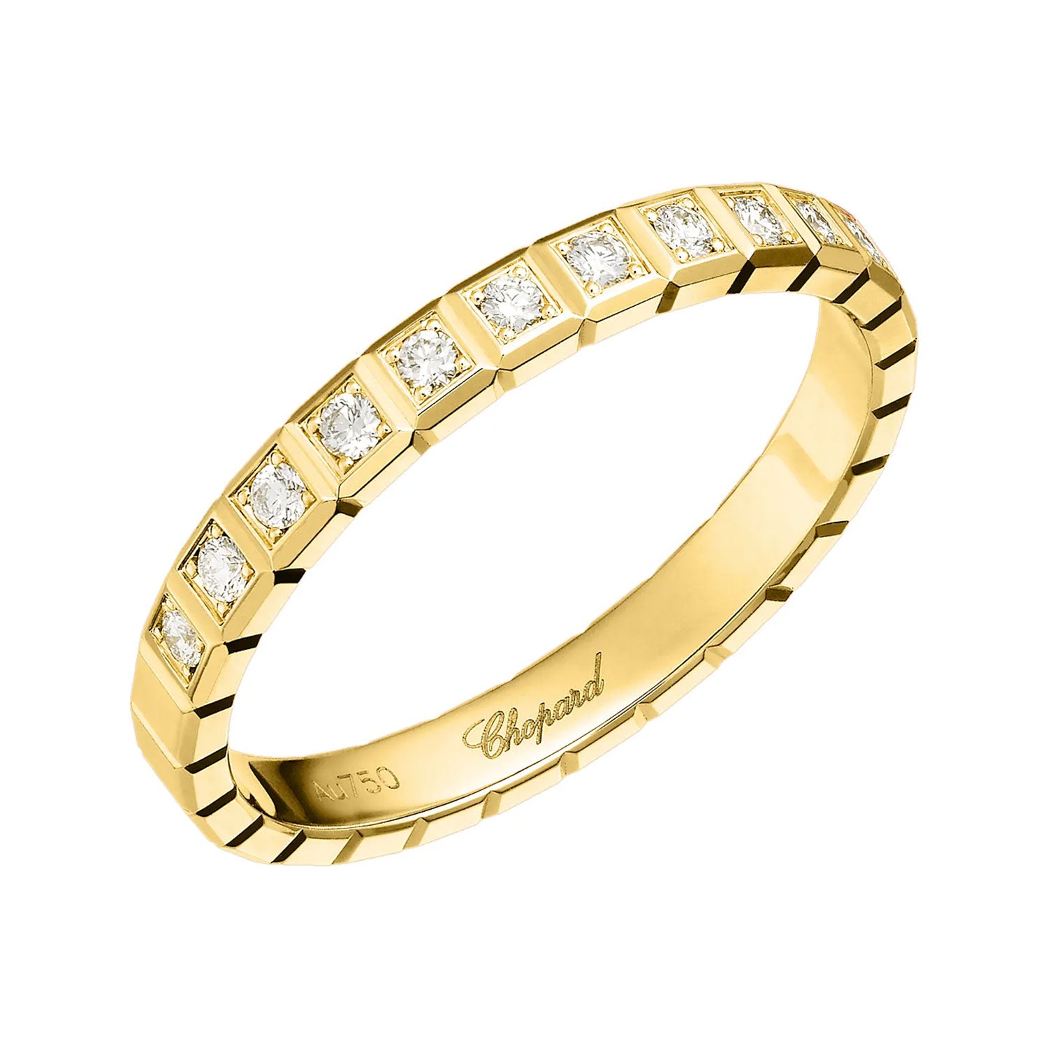 Chopard 18ct Yellow Gold Ice Cube Diamond Ring - Berry's Jewellers