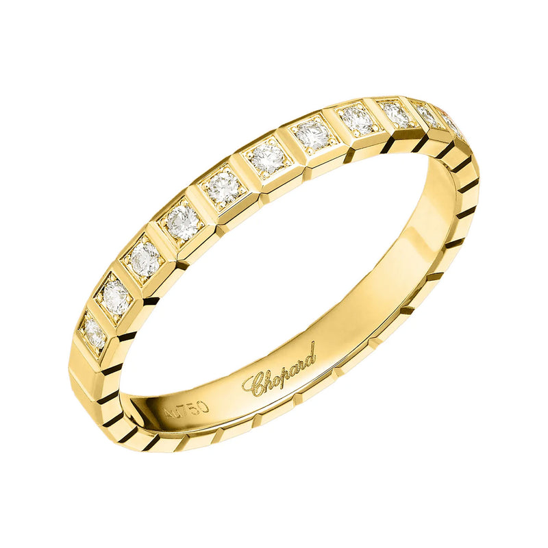 Chopard 18ct Yellow Gold Ice Cube Diamond Ring - Berry's Jewellers