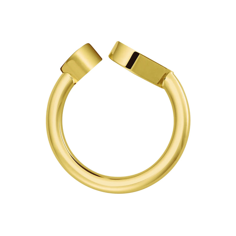 Happy Hearts 18ct Yellow Gold Diamond & Mother of Pearl Dress Ring