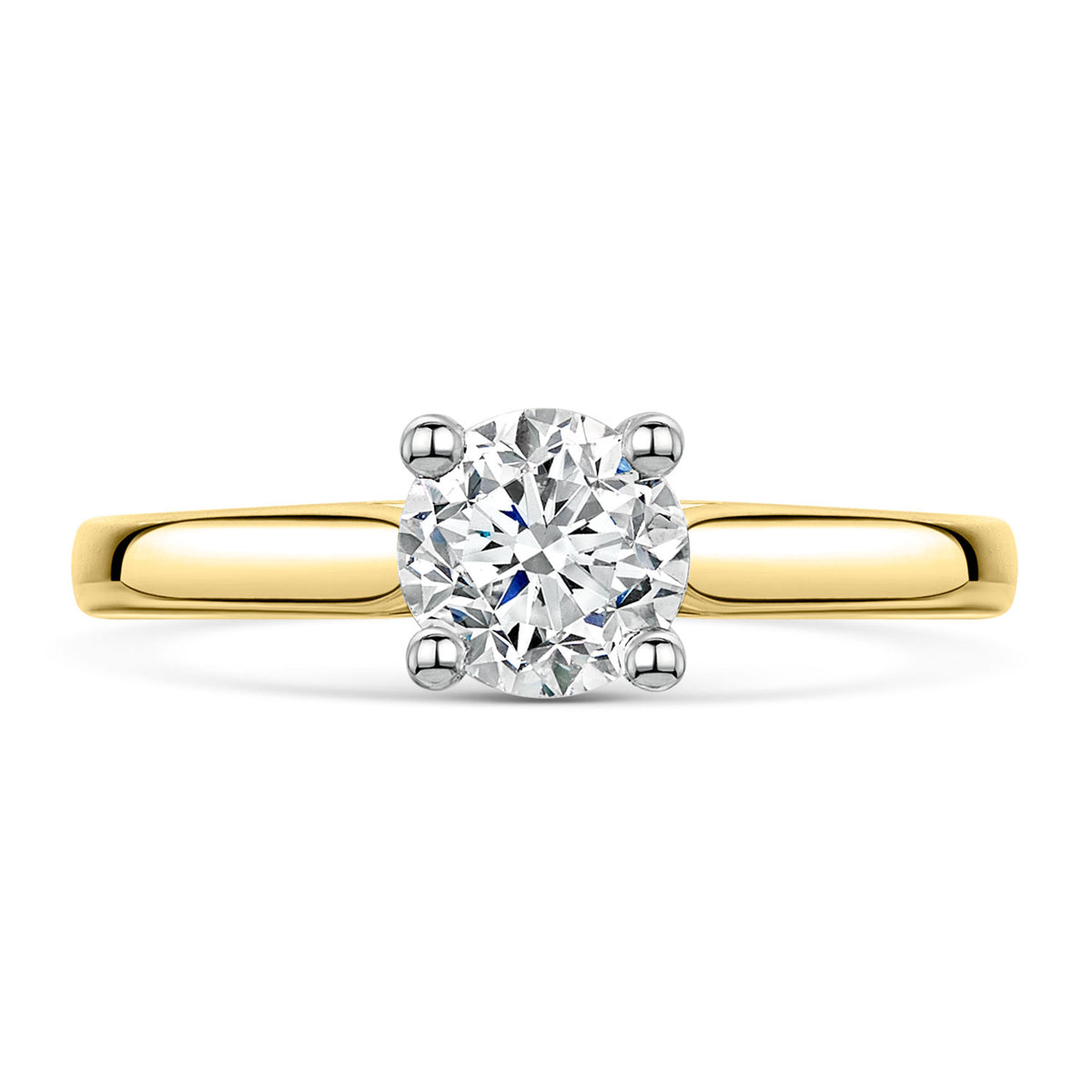Berry's 18ct Yellow Gold GIA Certificated Round Brilliant Cut Diamond Solitaire Engagement Ring - Berry's Jewellers