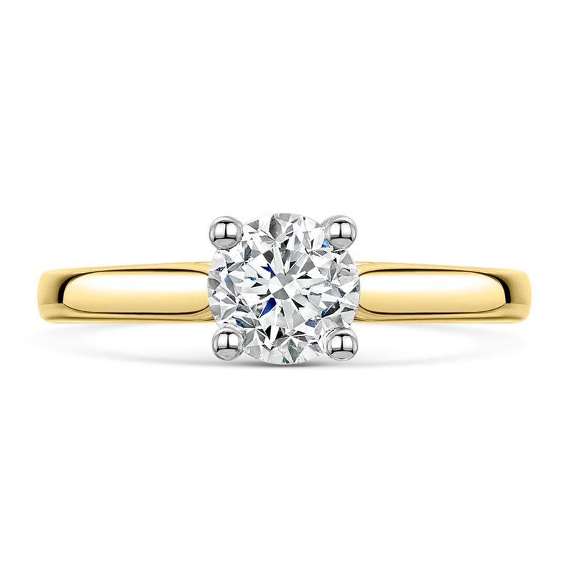 Berry's 18ct Yellow Gold GIA Certificated Round Brilliant Cut Diamond Solitaire Engagement Ring - Berry's Jewellers