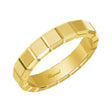 18ct Yellow Gold Ice Cube Medium Ring