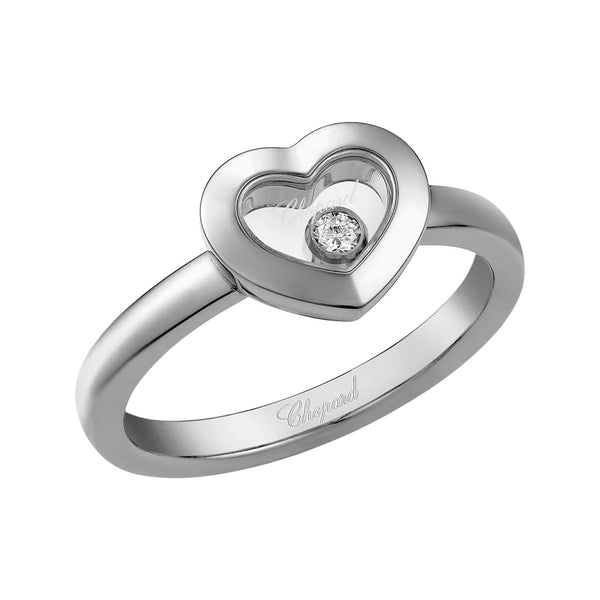 Chopard Happy Diamonds Icons 18ct White Gold Heart Dress Ring - Berry's Jewellers