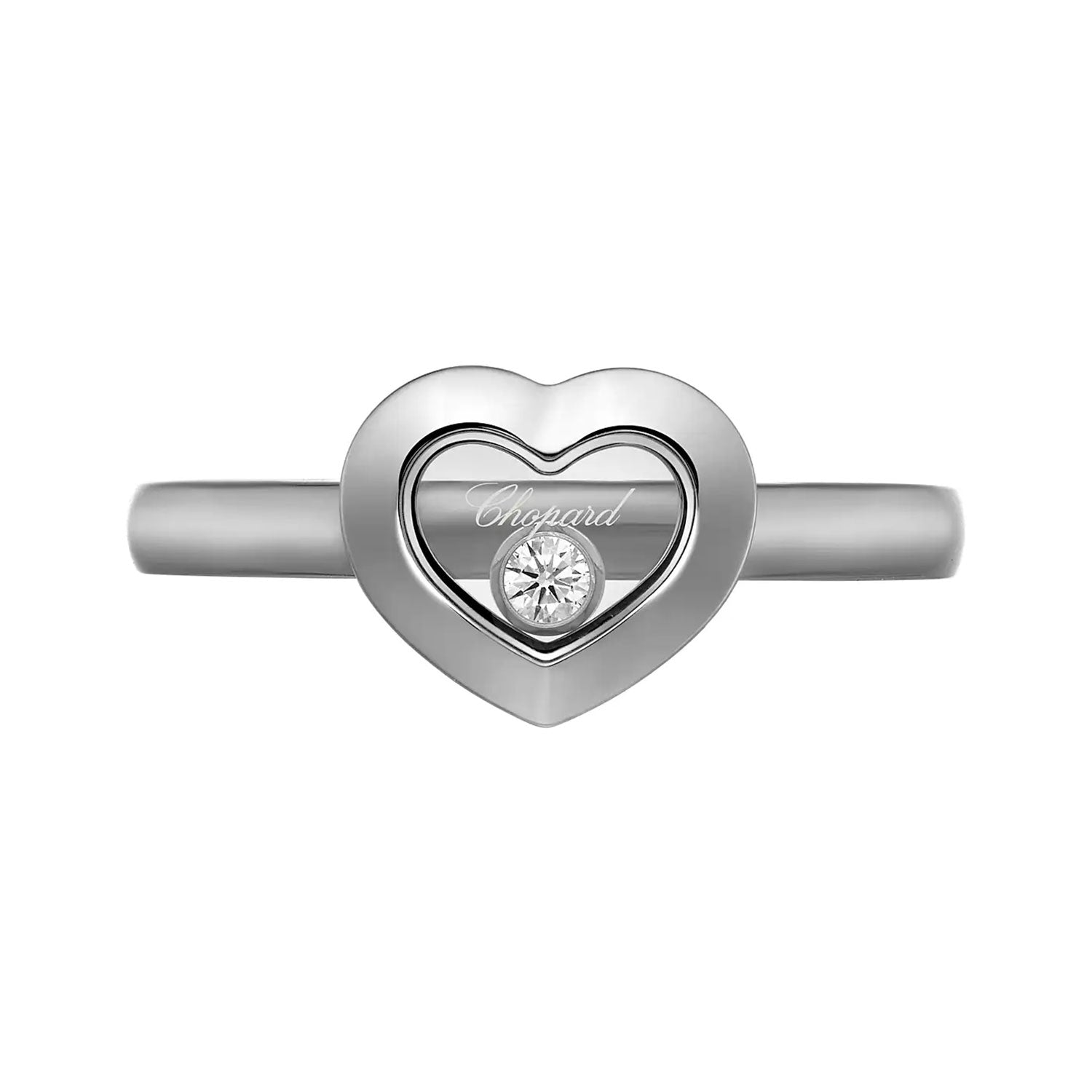 Chopard Happy Diamonds Icons 18ct White Gold Heart Dress Ring - Berry's Jewellers