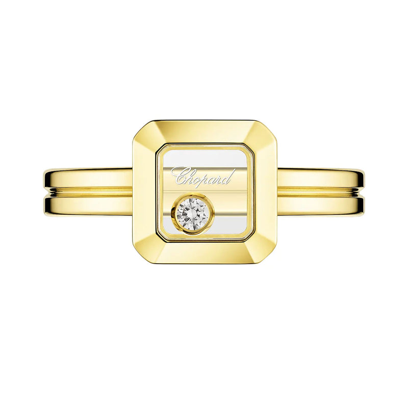 Chopard Happy Diamonds Icons 18ct Yellow Gold Square Dress Ring - Berry's Jewellers