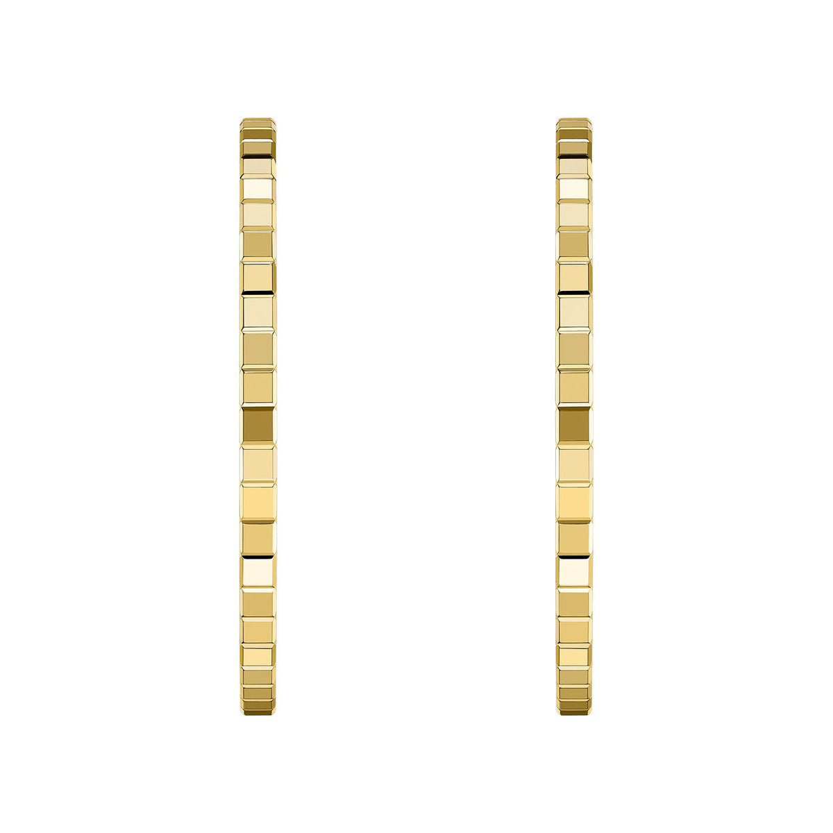 Chopard 18ct Yellow Gold Ice Cube Mini Large Hoop Earrings - Berry's Jewellers