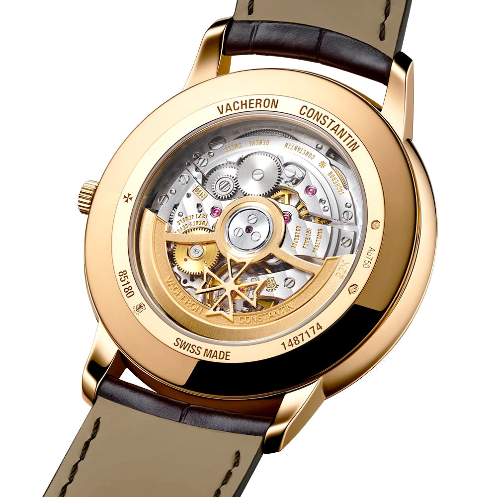 Vacheron Constantin Patrimony Self-Winding 40mm 18ct Pink Gold Silver Dial Mens Watch - Berry's Jewellers