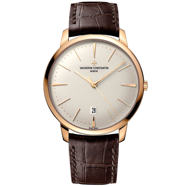 Vacheron Constantin Patrimony Self-Winding 40mm 18ct Pink Gold Silver Dial Mens Watch - Berry's Jewellers