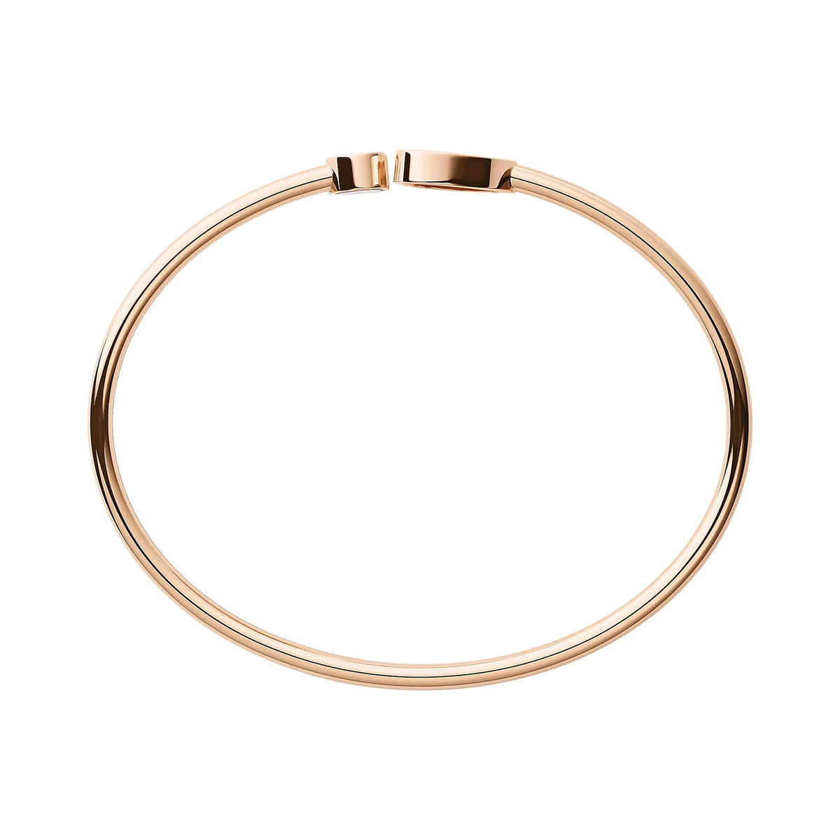 Chopard 18ct Rose Gold Happy Hearts Black Aventurine & Diamond Bangle - Berry's Jewellers
