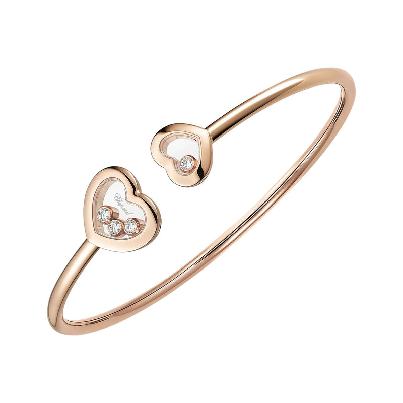Chopard 18ct Rose Gold Happy Diamonds Icon Bangle - Berry's Jewellers