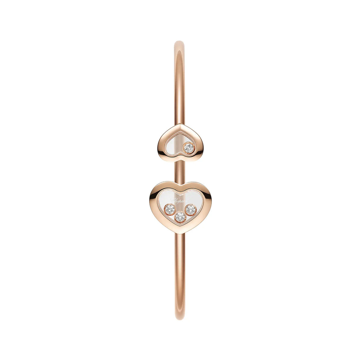 Chopard 18ct Rose Gold Happy Diamonds Icon Bangle - Berry's Jewellers