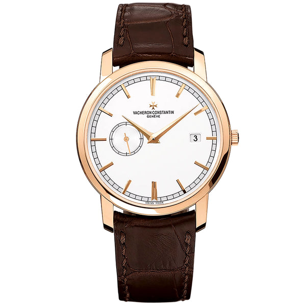 Vacheron Constantin Traditionnelle Self-Winding 38mm 18ct Pink Gold Mens Strap Watch - Berry's Jewellers