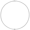 FOPE Aria 18ct White Gold Necklace With Diamond Set Rondel - Berry's Jewellers