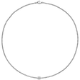 Aria 18ct White Gold Necklace With Diamond Set Rondel