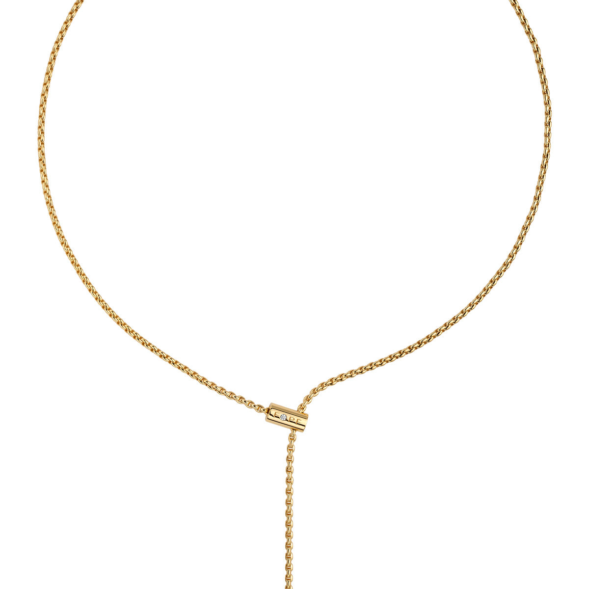 FOPE Aria Collection 18ct Yellow Gold Adjustable Lariat Necklace - Berry's Jewellers