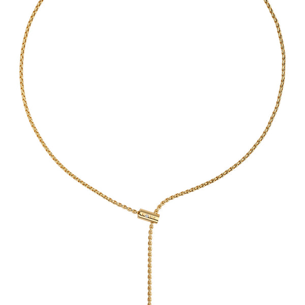 FOPE Aria Collection 18ct Yellow Gold Adjustable Lariat Necklace - Berry's Jewellers