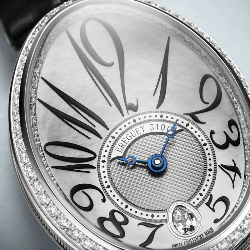 Breguet Reine de Naples 18ct White Gold & Mother of Pearl Strap Watch - Berry's Jewellers