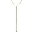 Aria 18ct Yellow Gold Pavé Set Diamond Slider Necklace