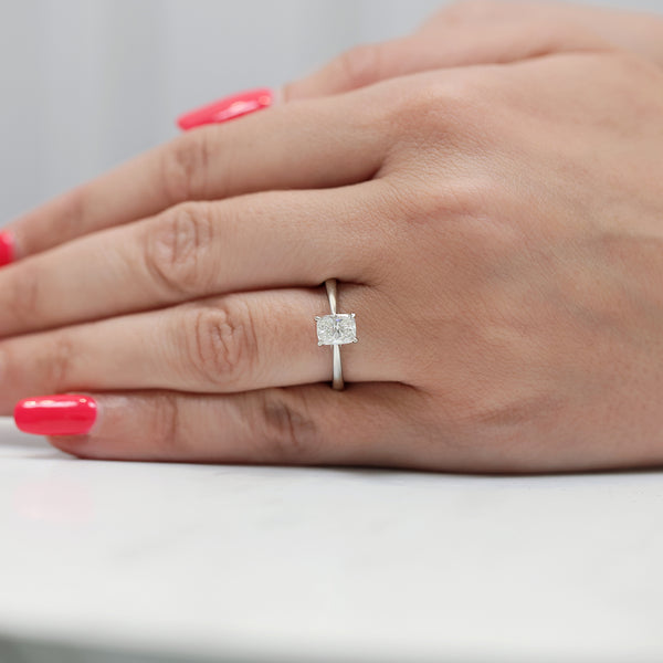 Berry's Platinum Cushion Cut Diamond Single Stone Engagement Ring - Berry's Jewellers