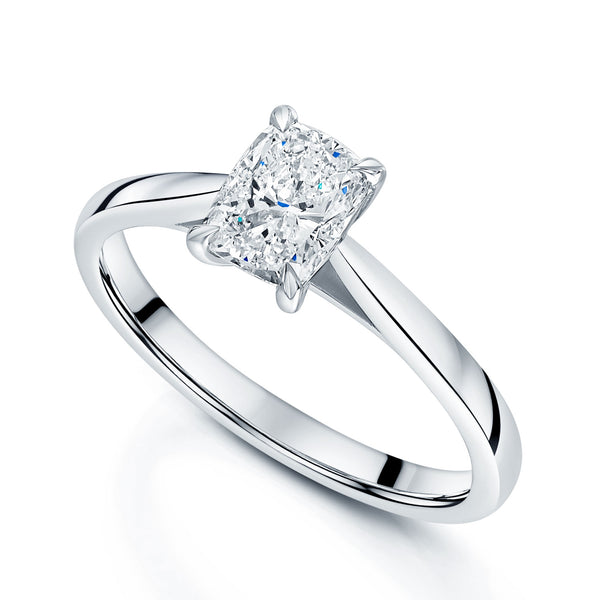 Berry's Platinum Cushion Cut Diamond Single Stone Engagement Ring - Berry's Jewellers