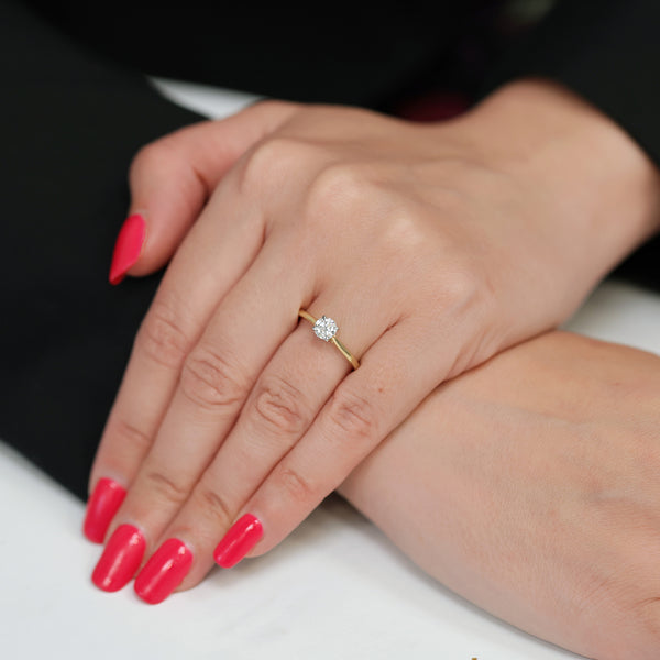 Berry's 18ct Yellow Gold Round Brilliant Cut Diamond Solitaire Ring - Berry's Jewellers