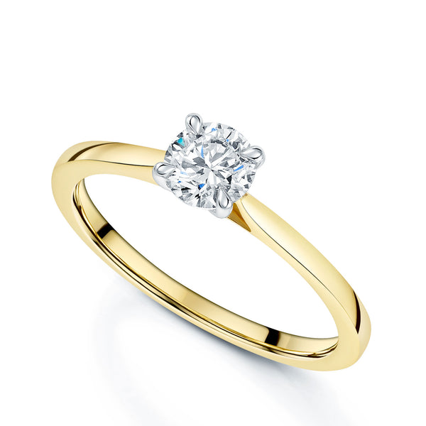 Berry's 18ct Yellow Gold Round Brilliant Cut Diamond Solitaire Ring - Berry's Jewellers