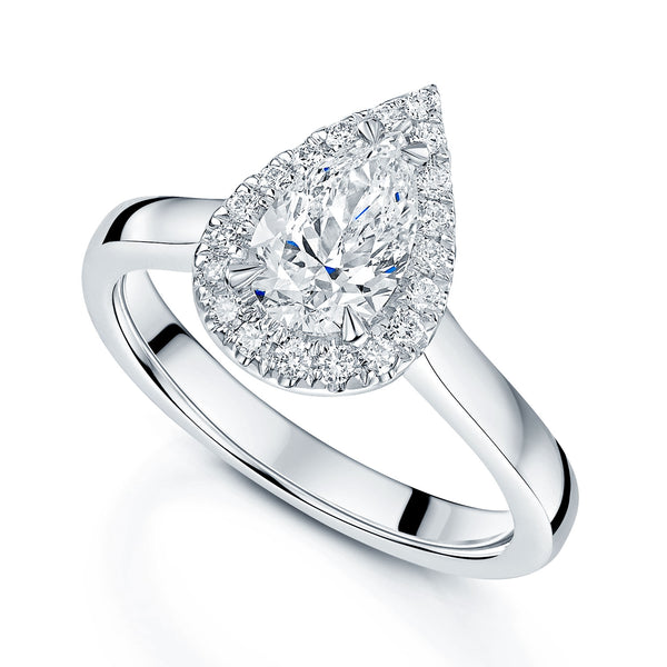 Berry's Platinum Pear Cut Diamond Engagement Ring - Berry's Jewellers