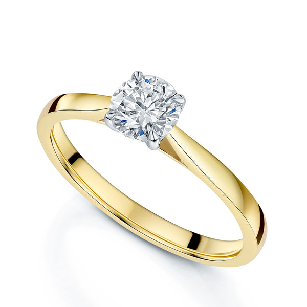 Berry's 18ct Yellow Gold GIA Certificated Round Brilliant Cut Diamond Solitaire Ring - Berry's Jewellers