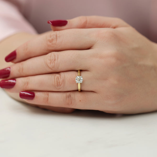 Simply Solitaire Collection 18ct Yellow Gold & Diamond Solitaire Engagement Ring GIA Certified 0