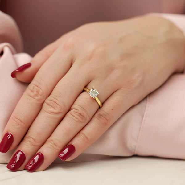 Simply Solitaire Collection 18ct Yellow Gold Diamond Solitaire Engagement Ring GIA Certified 1