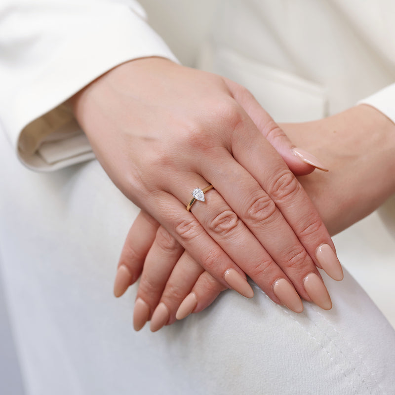 Berry's 18ct Yellow Gold Pear Cut Diamond Engagement Ring - Berry's Jewellers