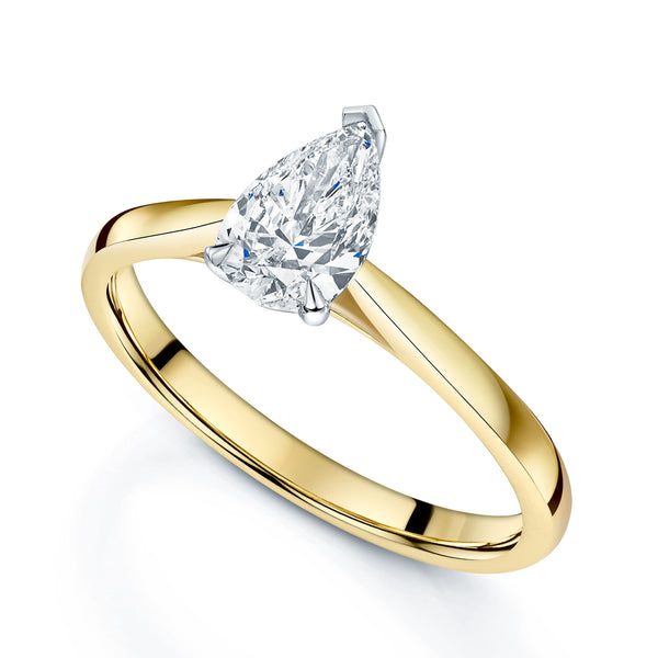 Berry's 18ct Yellow Gold Pear Cut Diamond Engagement Ring - Berry's Jewellers