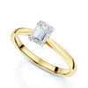 Berry's 18ct Yellow Gold Emerald Cut Diamond Engagement Ring - Berry's Jewellers