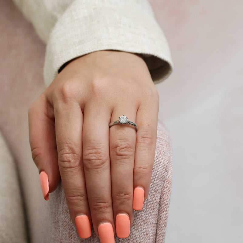 Berry's Platinum GIA Certificated Round Brilliant Cut Diamond Engagement Ring - Berry's Jewellers