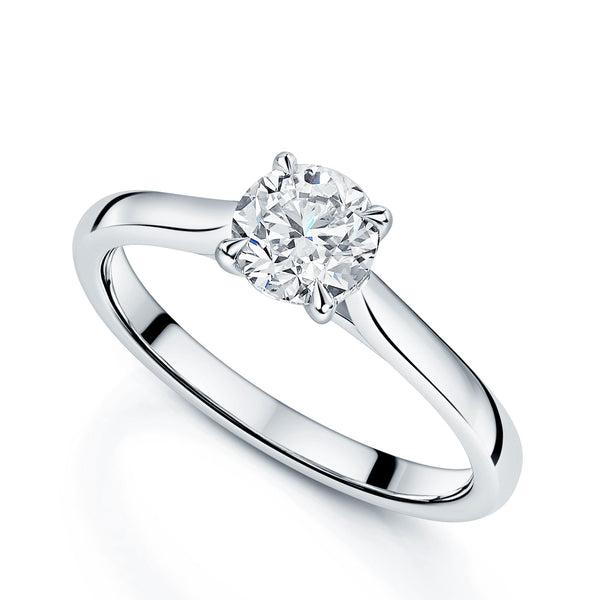 Berry's Platinum GIA Certified Round Brilliant Cut Diamond Engagement Ring - Berry's Jewellers
