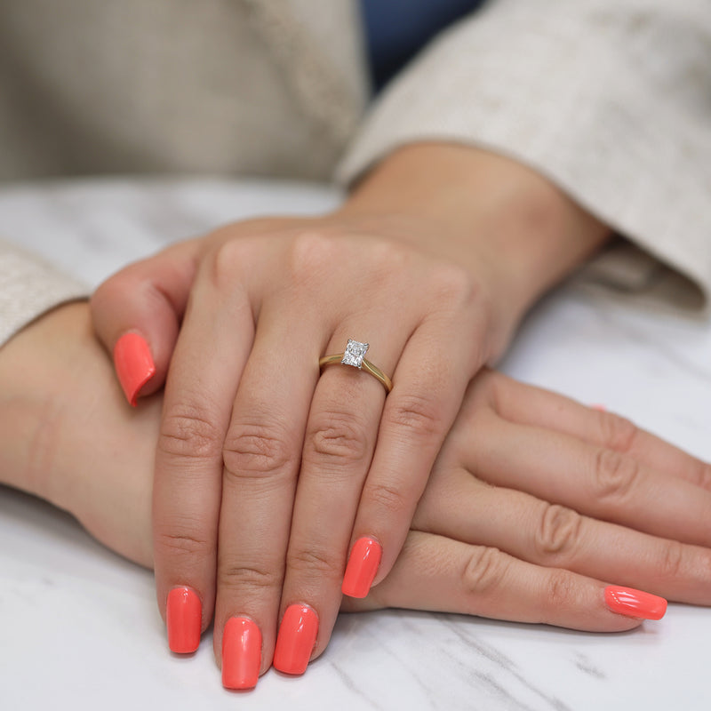 Berry's 18ct Yellow Gold GIA Certificated Radiant Cut Diamond Engagement Ring - Berry's Jewellers