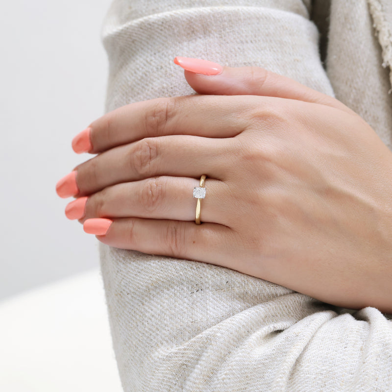 Berry's 18ct Yellow Gold GIA Certificated Cushion Cut Diamond Engagement Ring - Berry's Jewellers