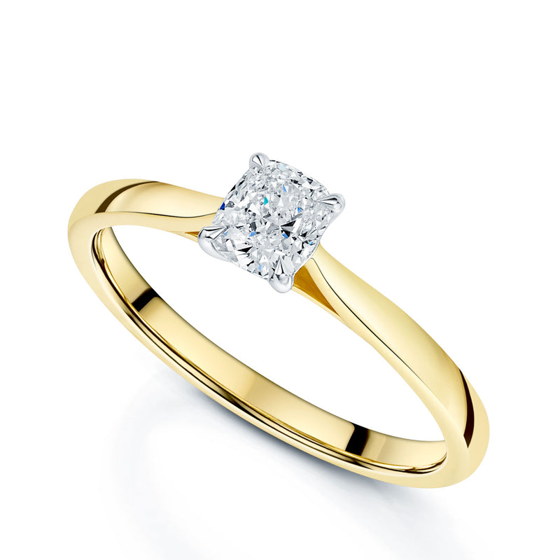 Berry's 18ct Yellow Gold GIA Certificated Cushion Cut Diamond Engagement Ring - Berry's Jewellers