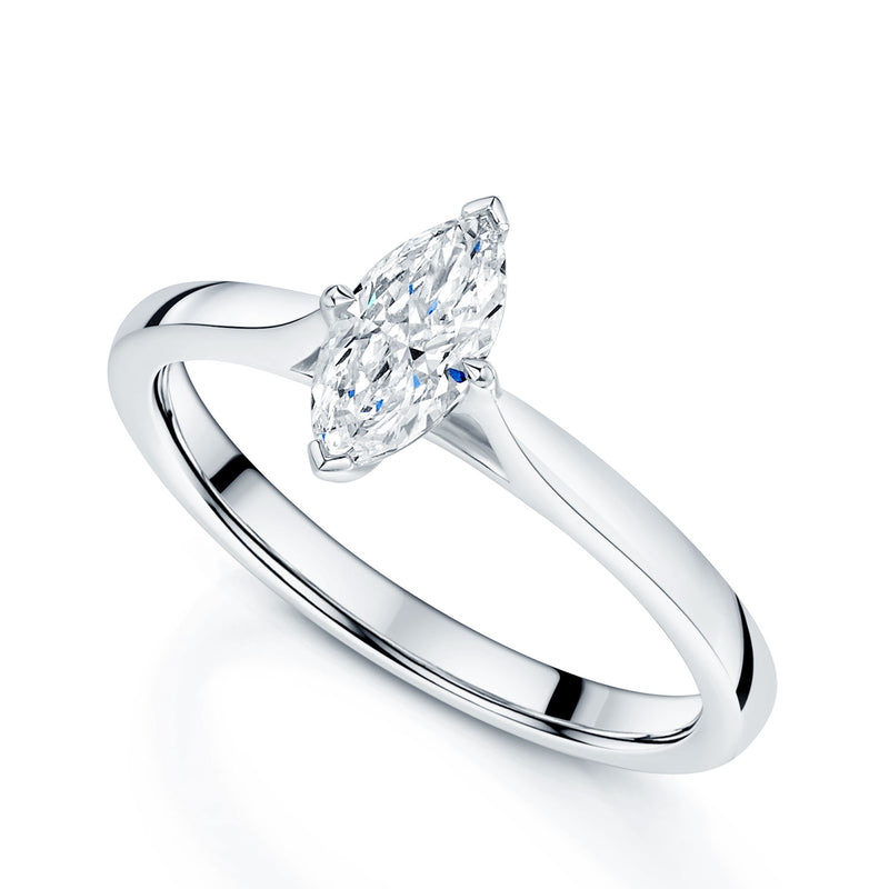 Berry's Platinum Marquise Cut Diamond Engagement Ring - Berry's Jewellers