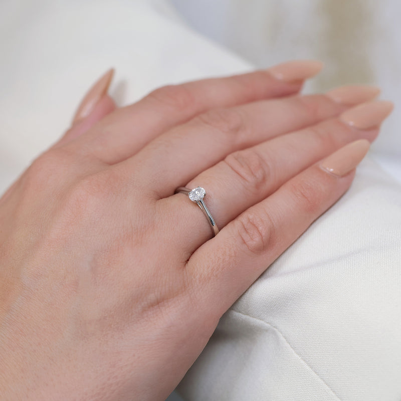 Berry's Platinum Oval Cut Diamond Engagement Ring - Berry's Jewellers