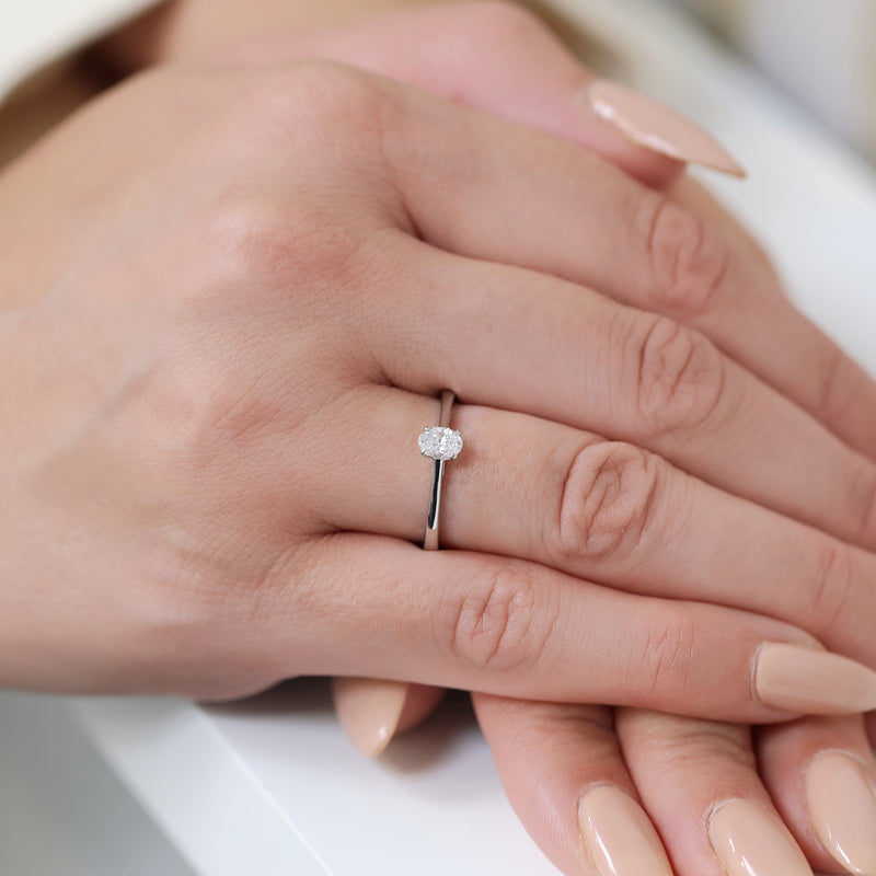 Berry's Platinum Oval Cut Diamond Engagement Ring - Berry's Jewellers