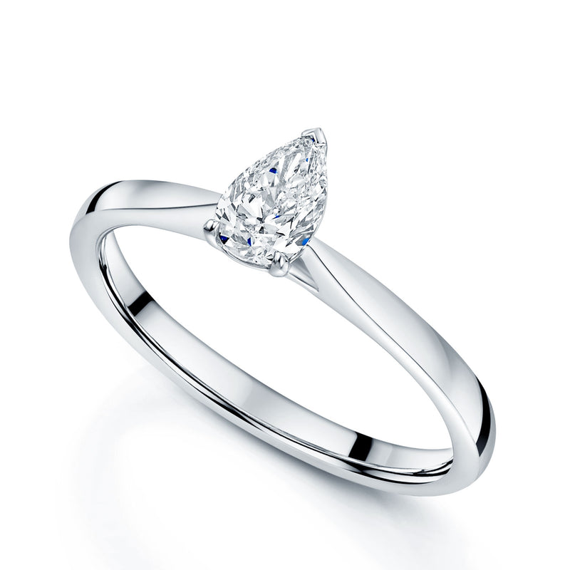 Berry's Platinum Pear Cut Diamond Engagement Ring - Berry's Jewellers