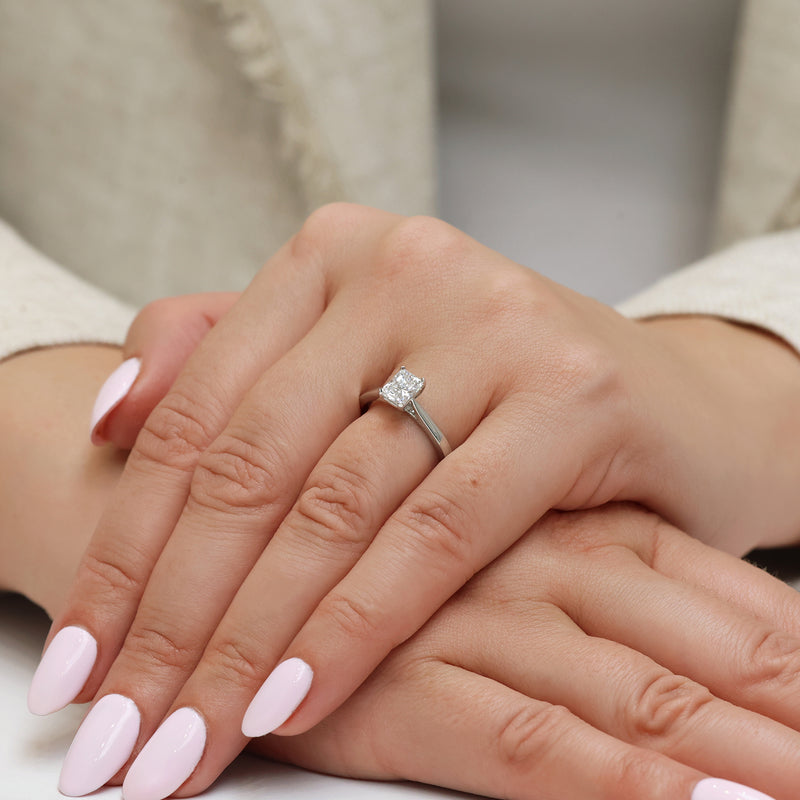 Berry's Platinum GIA Certificated Radiant Cut Diamond Solitaire Ring - Berry's Jewellers