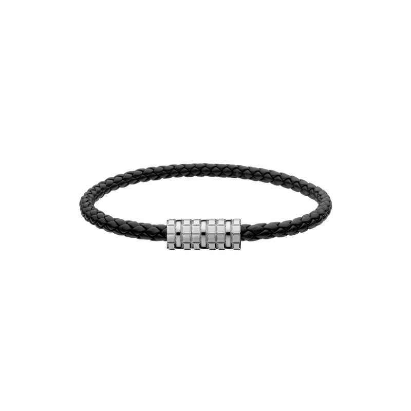 Chopard Black Leather Ice Cube Bracelet - Berry's Jewellers