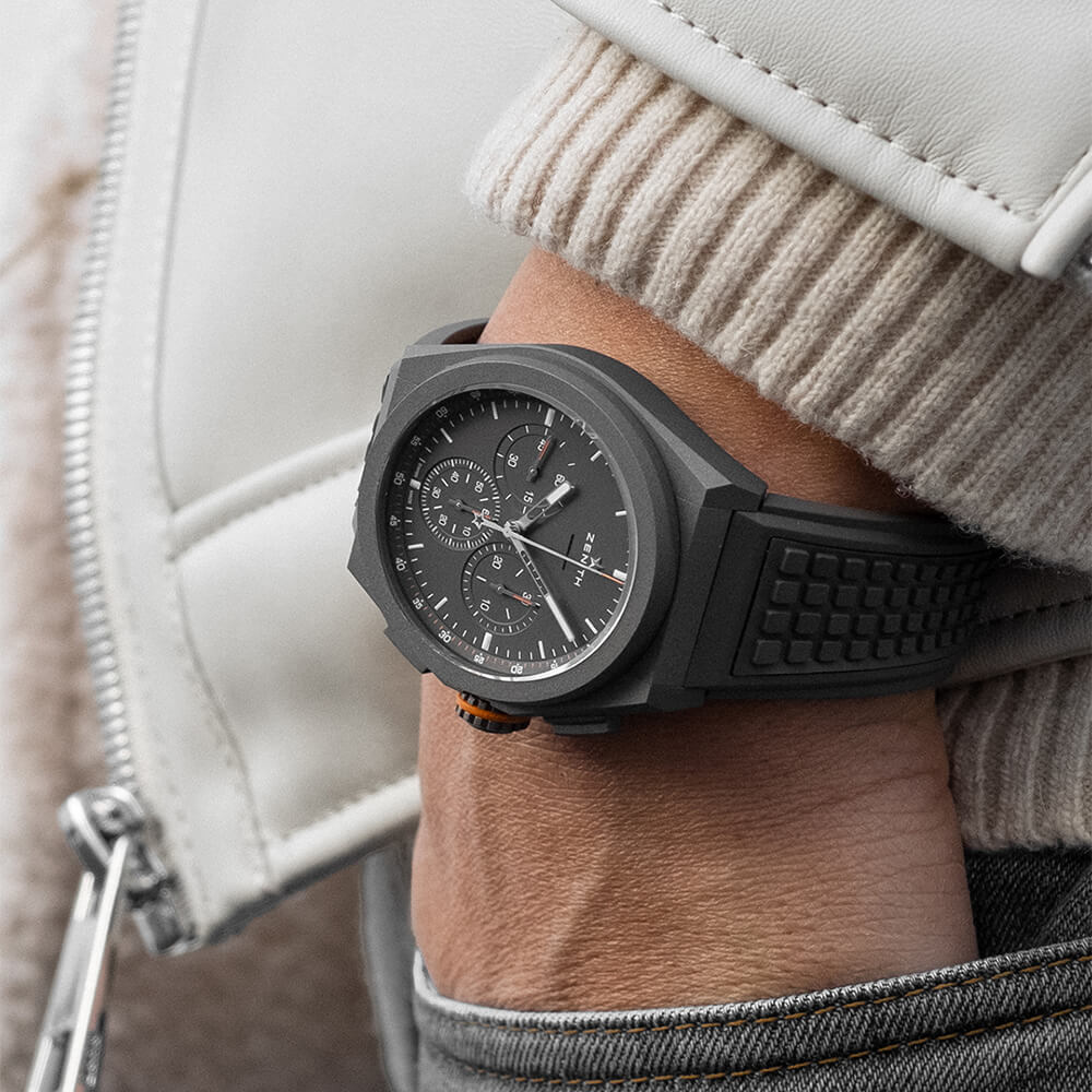 ZENITH DEFY 21 44mm Land Rover Limited Edition Rubber Strap Watch - Berry's Jewellers
