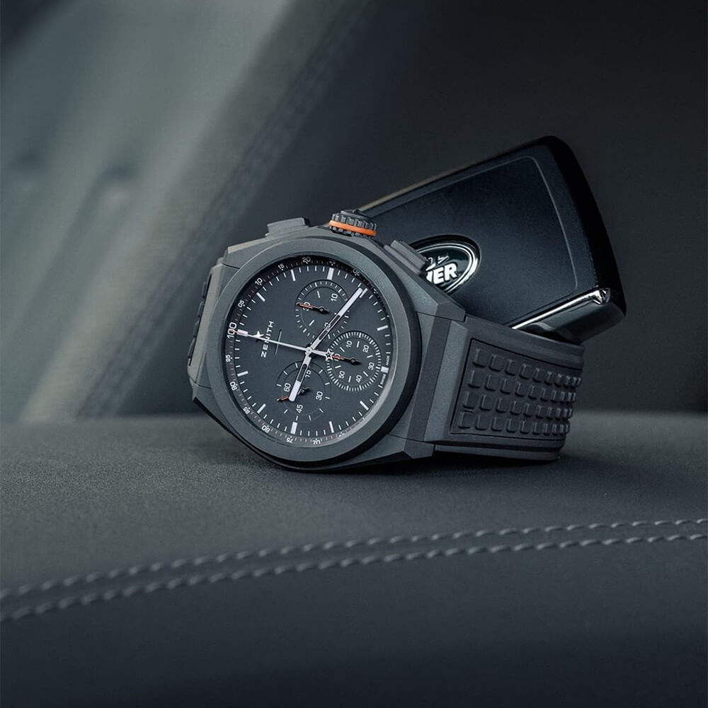 ZENITH DEFY 21 44mm Land Rover Limited Edition Rubber Strap Watch - Berry's Jewellers