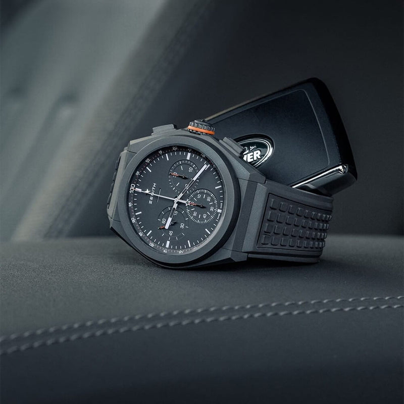 DEFY 21 44mm Land Rover Limited Edition Rubber Strap Watch